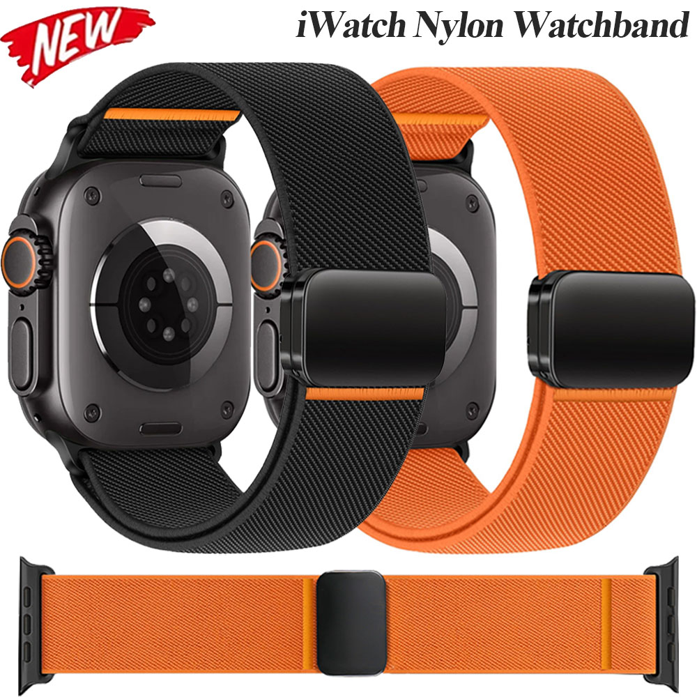 Milanese Loop Magnetic - Tali Gelang Nilon untuk Apple Watch