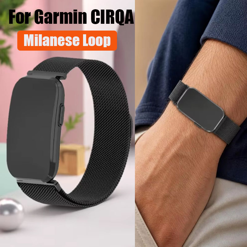 Milanese Loop Magnetic - Tali Logam untuk Garmin CIRQA, Tali