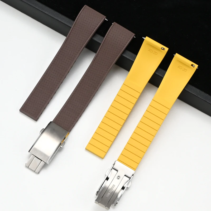 Tali Jam Tangan Karet Fluoro F - Suede Strap Watch ulasan dan harga