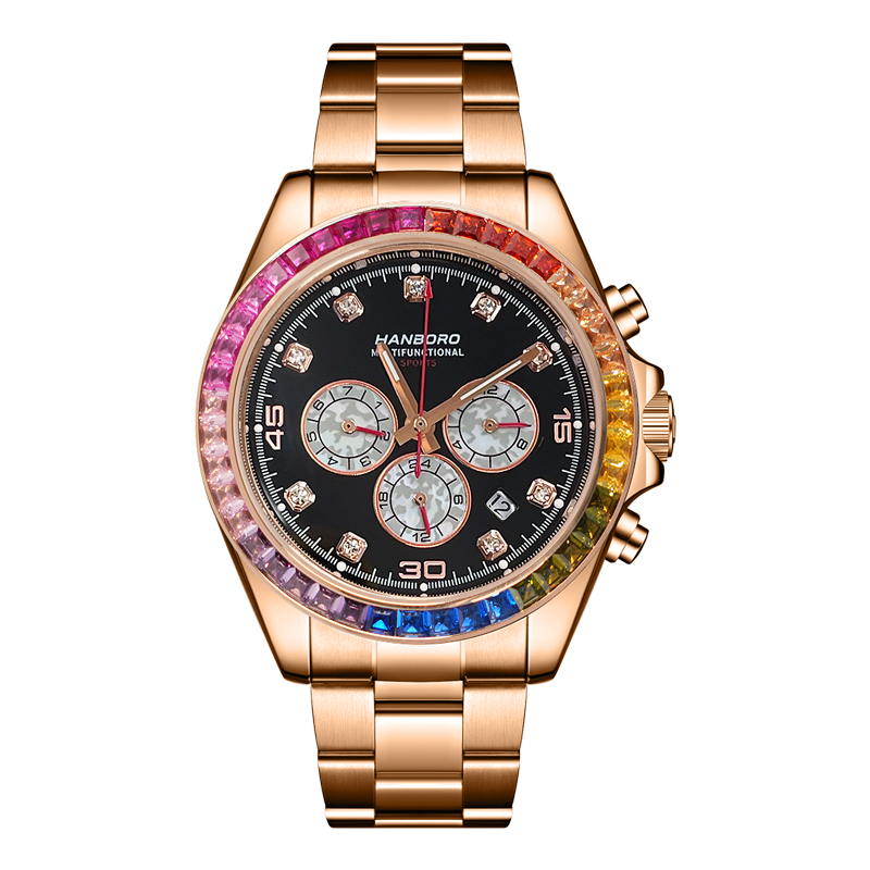 HANBORO Jam Tangan Otomatis Pr - Omega Watch Constellation ulasan dan harga