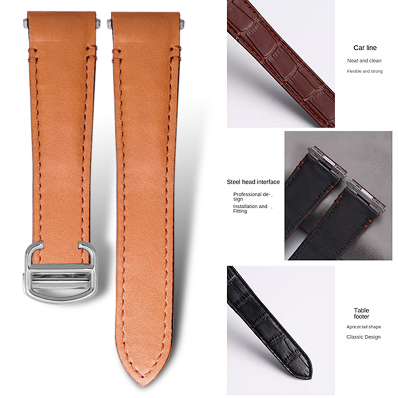Tali Jam Tangan Kulit Sapi 21M - Cartier Watch Tank ulasan dan harga