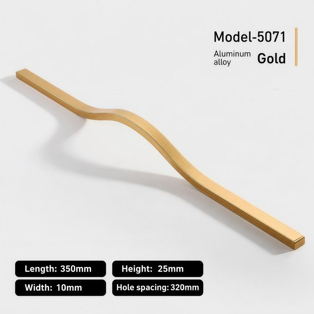 Gagang Kabinet dari Paduan Alu - Curved Spring Bar ulasan dan harga